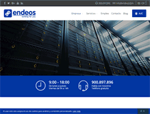 Tablet Screenshot of endeos.com